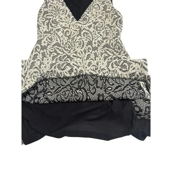 Alice+Olivia Lilia Lace Textured Plunge V Neck Midi Sheath Dress Summer - Picture 7 of 9